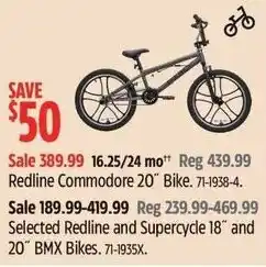 Canadian Tire Redline commodore 20" bike offer
