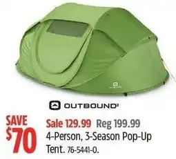 Canadian Tire Outbound pop up tent offer