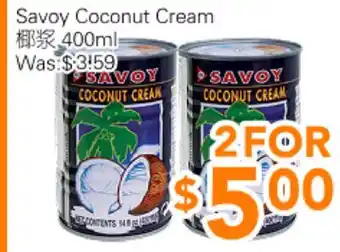 Ample Food Market Savoy Coconut Cream offer