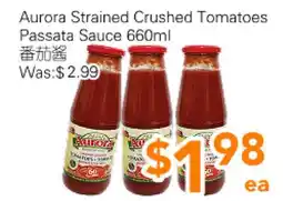 Ample Food Market Aurora Strained Crushed Tomatoes Passata Sauce offer