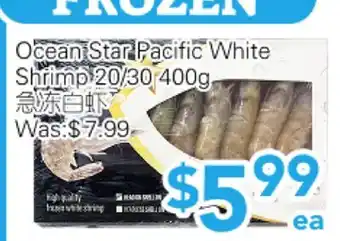 Ample Food Market Ocean Star Pacific White Shrimp 20/30 offer