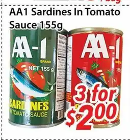 Bestco Food Mart AA 1 Sardines In Tomato Sauce offer