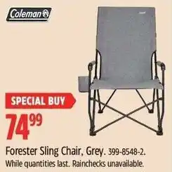 Canadian Tire Coleman forester sling chair grey offer