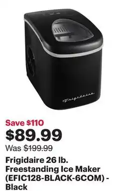 Best Buy Frigidaire 26 lb. Freestanding Ice Maker (EFIC128-BLACK-6COM) - Black offer