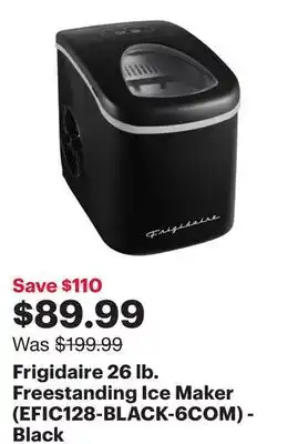 Best Buy Frigidaire 26 lb. Freestanding Ice Maker (EFIC128-BLACK-6COM) - Black offer