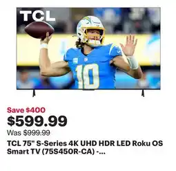Best Buy TCL 75 S-Series 4K UHD HDR LED Roku OS Smart TV (75S450R-CA) - Only at Best Buy offer