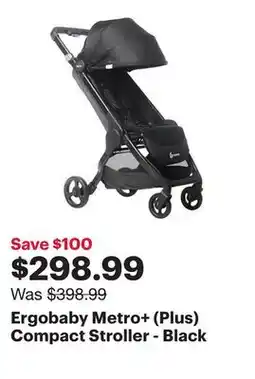 Best Buy Ergobaby Metro+ (Plus) Compact Stroller - Black offer