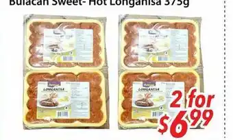Bestco Food Mart Bulacan Sweet - Hot Longanisa offer