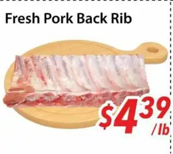 Bestco Food Mart Fresh Pork Back Rib offer
