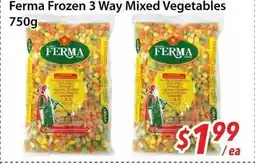 Bestco Food Mart Ferma Frozen 3 Way Mixed Vegetables offer