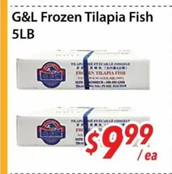 Bestco Food Mart G&L Frozen Tilapia Fish 5LB offer
