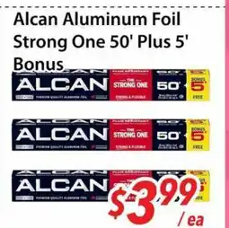 Bestco Food Mart Alcan Aluminum Foil Strong One 50' Plus 5' Bonus offer