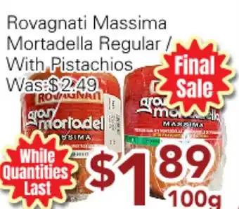 Ample Food Market Rovagnati Massima Mortadella Regular offer