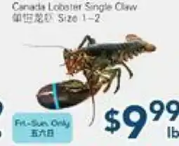 Oceans Fresh Food Market Canada Bobster Single Claw offer