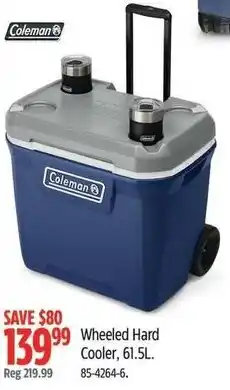 Canadian Tire Coleman wheeled hard cooler offer