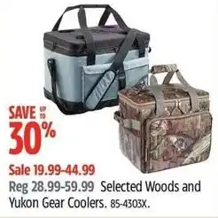 Canadian Tire Selected woods and yukon gear coolers offer