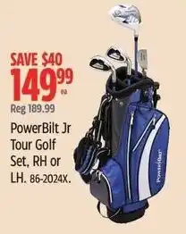 Canadian Tire PowerBilt Jr Tour Golf Set, RH or LH offer