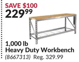 Princess Auto 1, 000 lb Heavy Duty Workbench offer