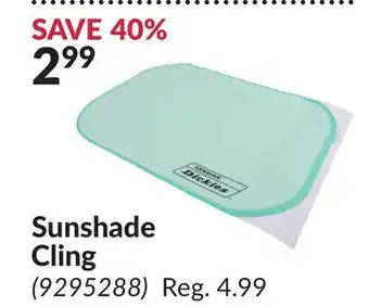 Princess Auto Sunshade Cling offer
