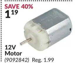 Princess Auto 12V Motor offer