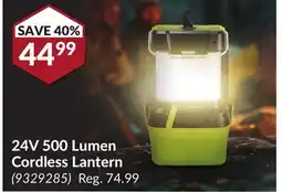 Princess Auto 24V 500 Lumen Cordless Lantern offer