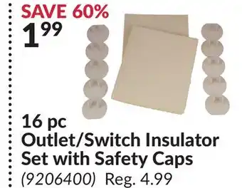 Princess Auto 16 pc Outlet/Switch Insulator Set with Safety Caps offer