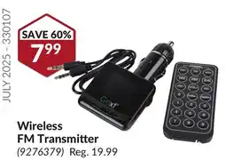 Princess Auto Wireless FM Transmitter offer