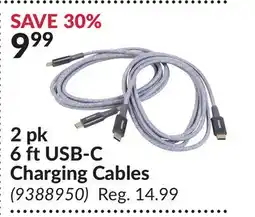 Princess Auto 2 pk 6 ft USB-C Charging Cables offer