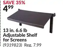 Princess Auto 13 in. 6.6 lb Adjustable Shelf for Screens offer
