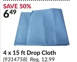 Princess Auto 4 x 15 ft Drop Cloth offer