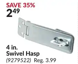 Princess Auto 4 in. Swivel Hasp offer
