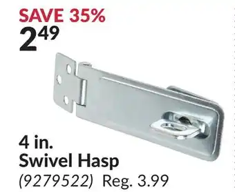 Princess Auto 4 in. Swivel Hasp offer