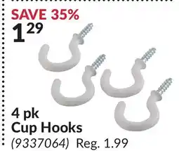 Princess Auto 4 pk Cup Hooks offer