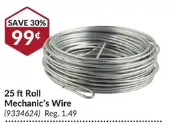 Princess Auto 25 ft Roll Mechanic's Wire offer