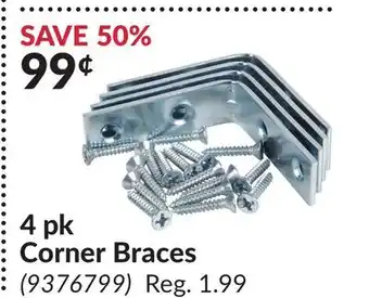 Princess Auto 4 pk Corner Braces offer