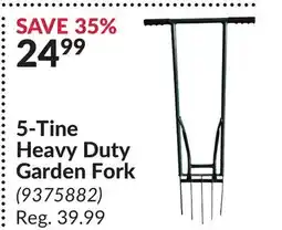 Princess Auto 5-Tine Heavy Duty Garden Fork offer