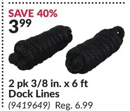 Princess Auto 2 pk 3/8 in. x 6 ft Dock Lines offer