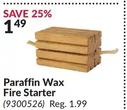 Princess Auto Paraffin Wax Fire Starter offer