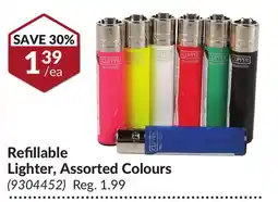 Princess Auto Refillable Lighter, Assorted Colours offer
