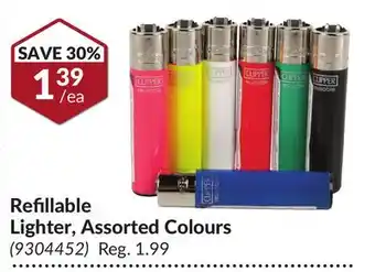 Princess Auto Refillable Lighter, Assorted Colours offer