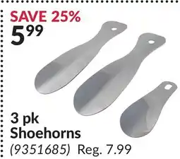 Princess Auto 3 pk Shoehorns offer