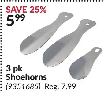 Princess Auto 3 pk Shoehorns offer
