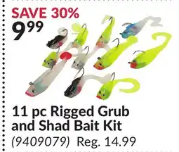 Princess Auto 11 pc Rigged Grub and Shad Bait Kit offer