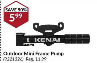 Princess Auto Outdoor Mini Frame Pump offer