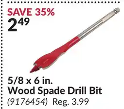 Princess Auto 5/8 x 6 in. Wood Spade Drill Bit offer