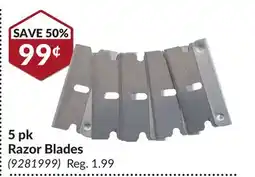 Princess Auto 5 pk Razor Blades offer