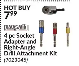 Princess Auto 4 pc Socket Adapter and Right-Angle Drill Attachment Kit offer