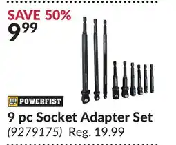 Princess Auto 9 pc Socket Adapter Set offer