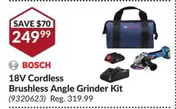 Princess Auto 18V Cordless Brushless Angle Grinder Kit offer