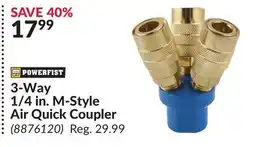 Princess Auto 3-Way 1/4 in. M-Style Air Quick Coupler offer